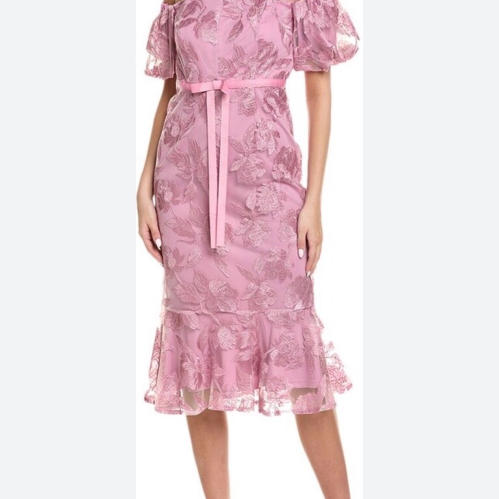 Sam Edelman Pink Floral Midi Dress